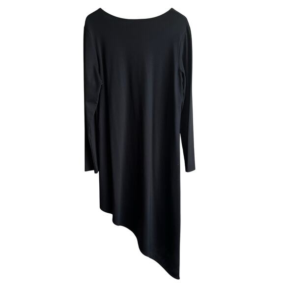 Bryn Walker Nada Asymmetrical Tunic Top Black L - Picture 4 of 7